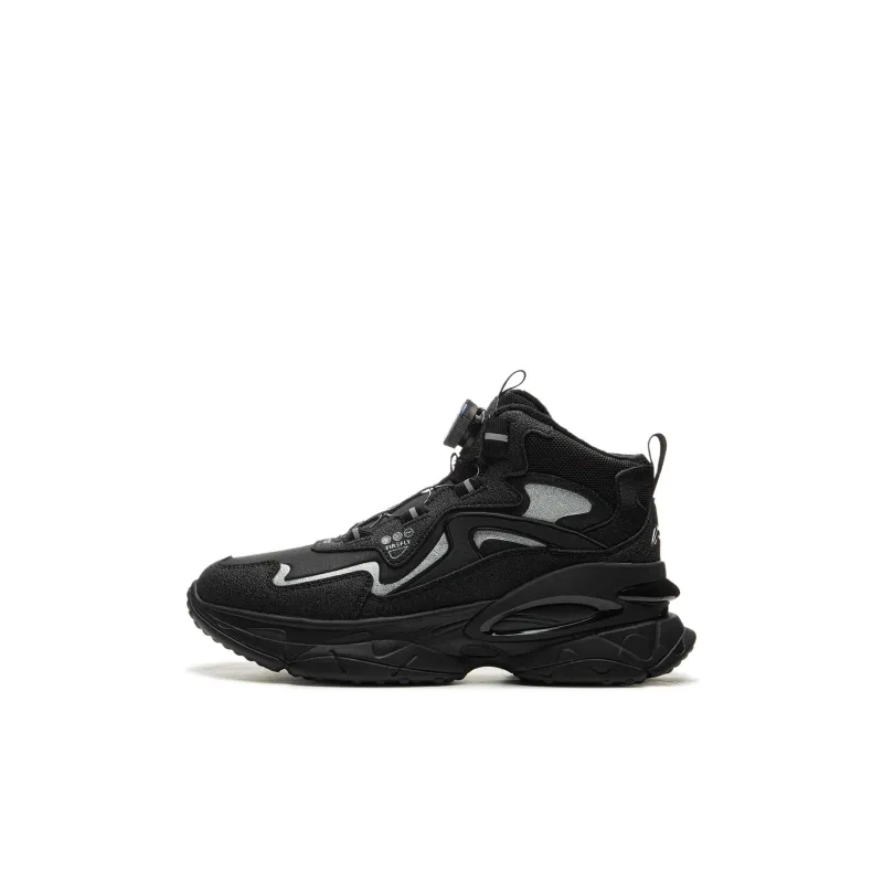 LINING YOUNG Slip Resistant Cushioning Abrasion Resistant Thermal Kids Lifestyle Shoes Black Kids'-0