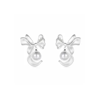 WAW Gold Plated Copper Faux Pearl Earrings Women's