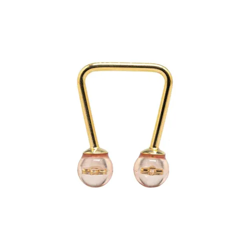 LOUIS VUITTON 21st Century Gold Plated Resin Inclusion Fleur Bubble Costume Ring