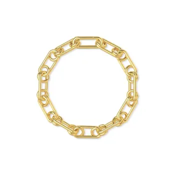 Mistova JEWELRY Eco Friendly Gold Plated Copper Pin Bracelet Unisex Gold