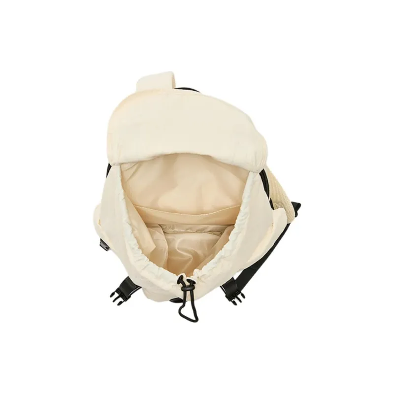 Three Blessings Oxford Backpack Medium Size Women's Beige/Brown-4