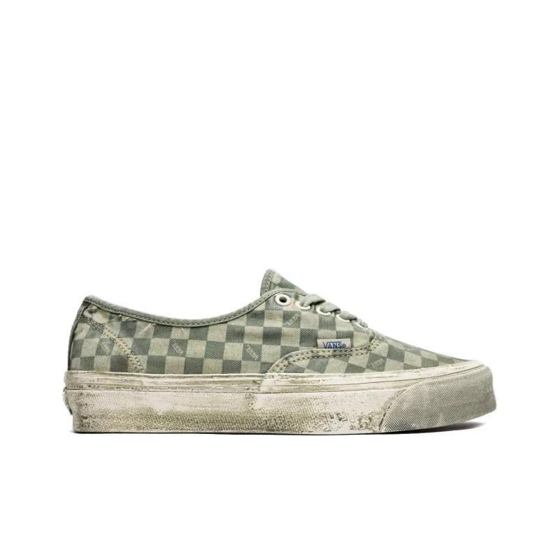 Vans Lx Authentic Reissue 44 Anti Slip Wear Resistant Low Top Skateboard Shoes Men's Green-1
