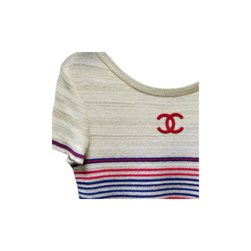 CHANEL T Shirts Women's White-2