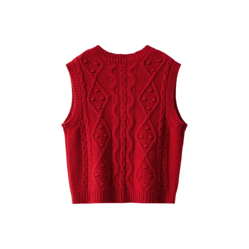 JINJU Sweaters Women's Red-1