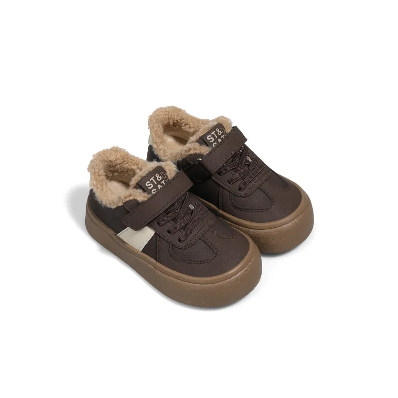 ST&SAT Slip Resistant Anti Kick Warm Low Top Kids' Skateboarding Shoes Kids'-2