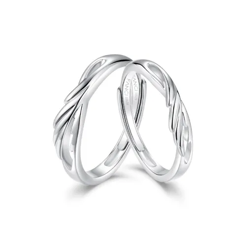FANCI S925 Silver Ring Pair Unisex