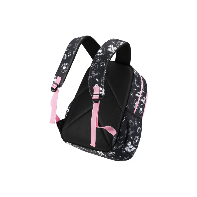 Disney Strawberry Bear Series Backpacks [Fashion Trend]Lotso Black-4