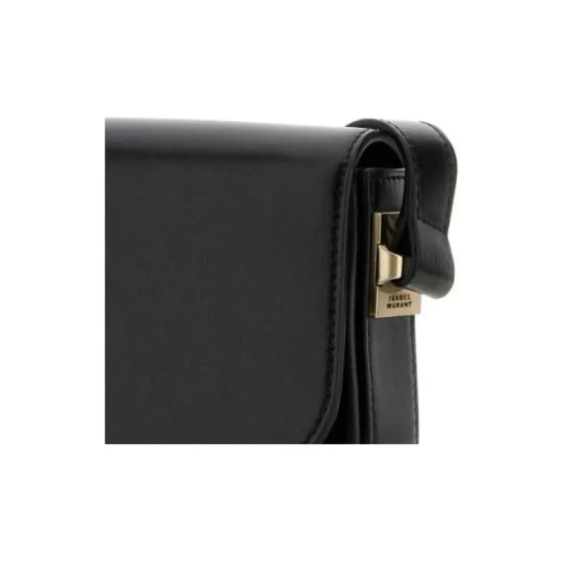 ISABEL MARANT Leather Crossbody Bag, Shoulder Bag Women's Black-3