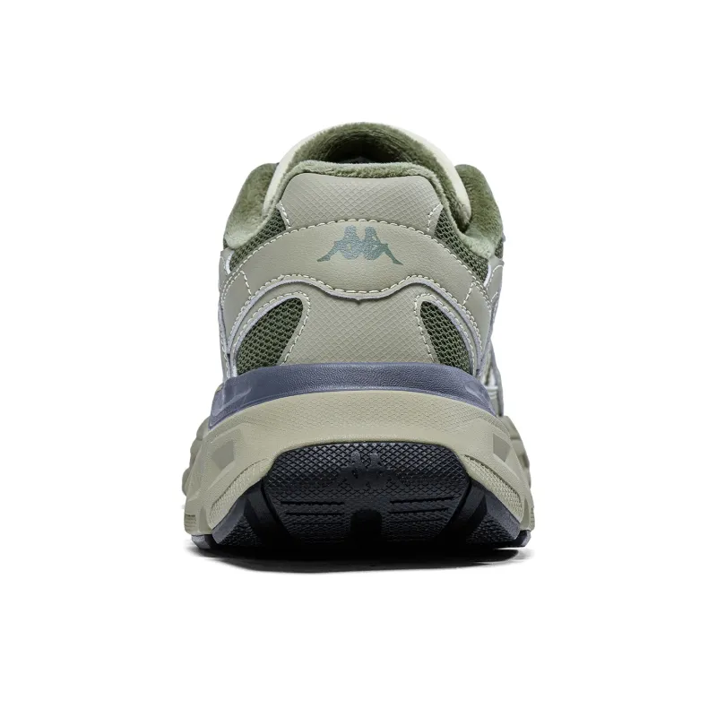 Kappa Anti Slip Wear Resistant Low Top Running Shoes Unisex Green Yellow-5