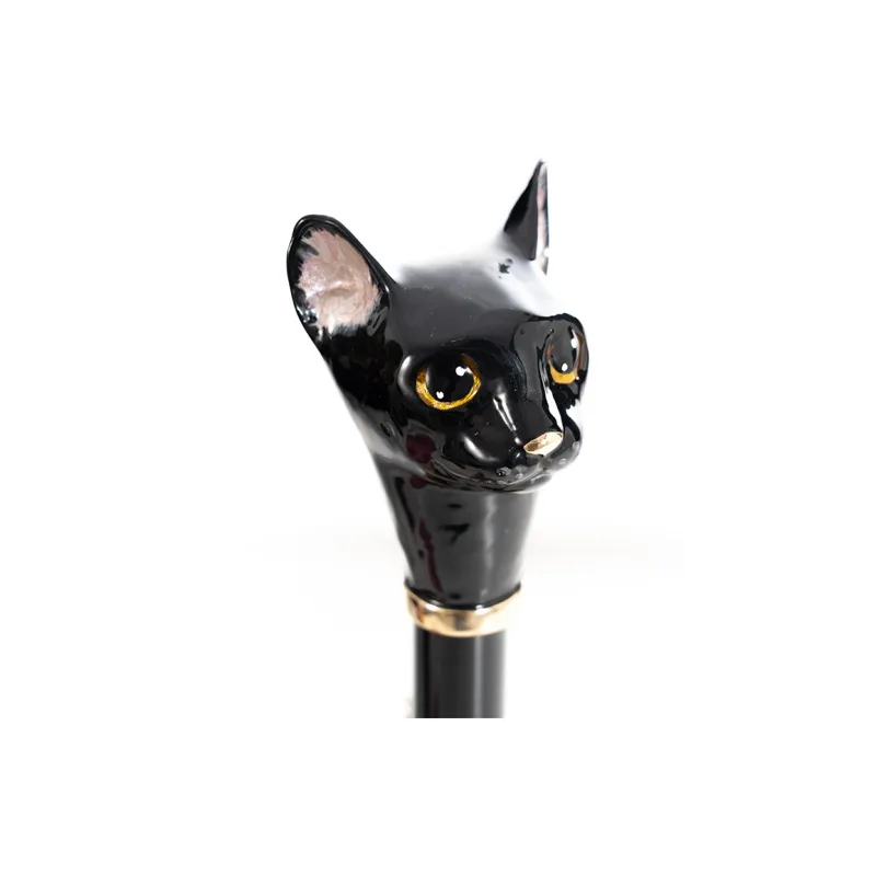 Pasotti Italy Version Dahlia Umbrella With Enamel Painted Kitten Brass Controller For Sun Protection, Foldable Umbrella-4