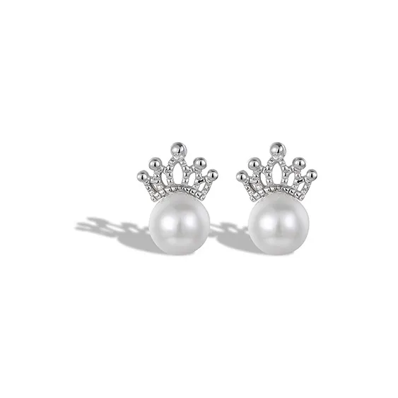P&N S999 Fine Silver Stud Earrings Women's-0