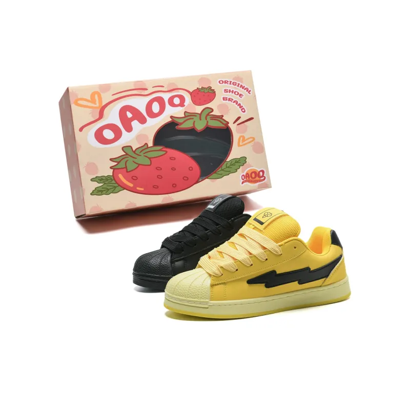 OAOQ Wear-resistant And Lightweight Low-Top Skateboard Shoes Unisex Box-28