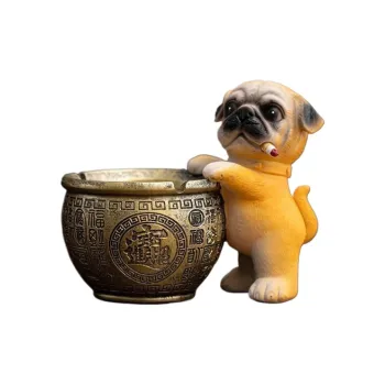 KERPA Creative Baofu Ashtray Anti Spatter For Home Use Living Room Small Storage Ornament Carving All Styles