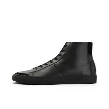 PANE Stepway SB High Top Collection ASPHALT Slip Resistant High Top Skateboard Shoes Unisex Black