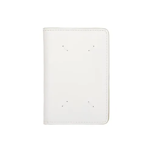 Maison Margiela Calfskin Wallets Card Holders Women's White