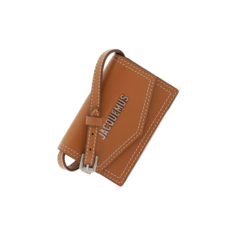 Jacquemus Leather Card Holder Men's Brown-1