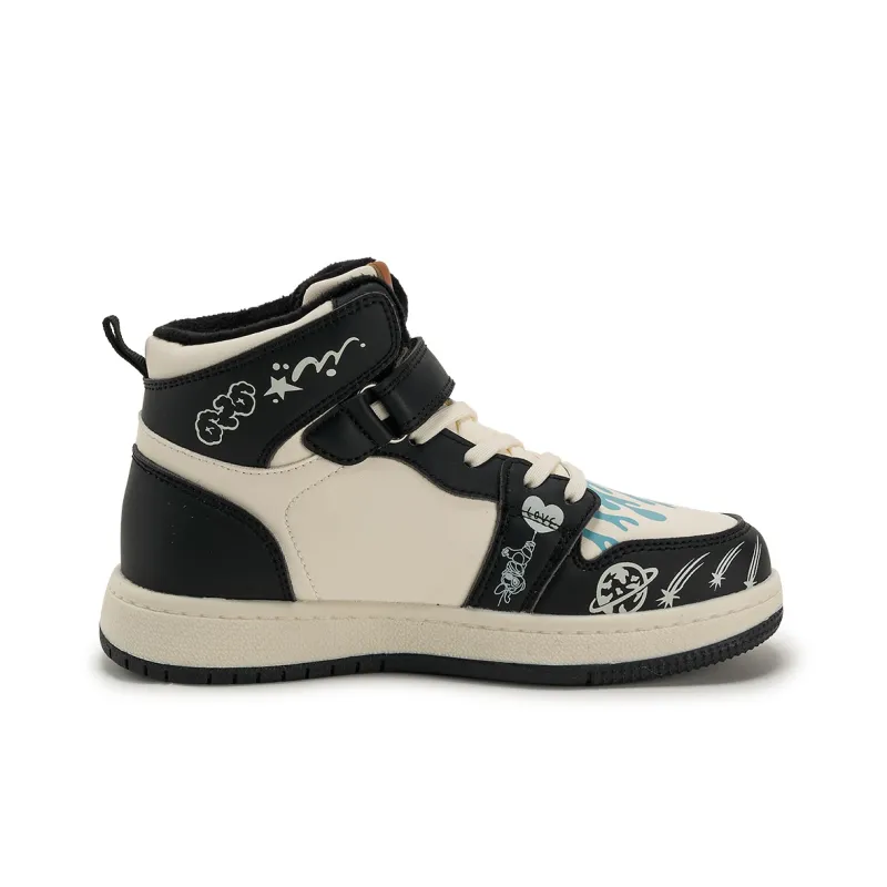Disney Stitch Series Slip-Resistant Anti-Kick Cushioning Rebound Warm High-Top Kids' Skateboarding Shoes Kids'-14