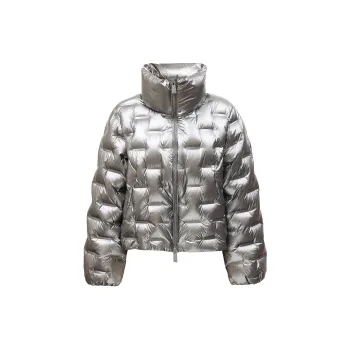 ONLY Down Jacket Women's Vivi Metal Silver