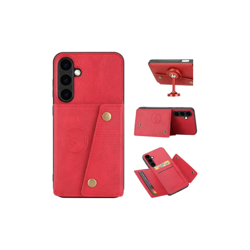 ZHUOJI Double Buckle Card Wallet Material Phone Cases Compatible With Samsung S25/Galaxy S25+/S25 Ultra-7
