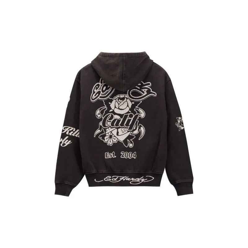 Ed Hardy FW24 Sweatshirt Women's Black-2