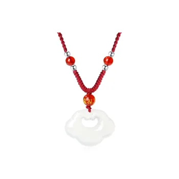PUTUOSHANWENCHUANG Chalcedony Necklaces Unisex