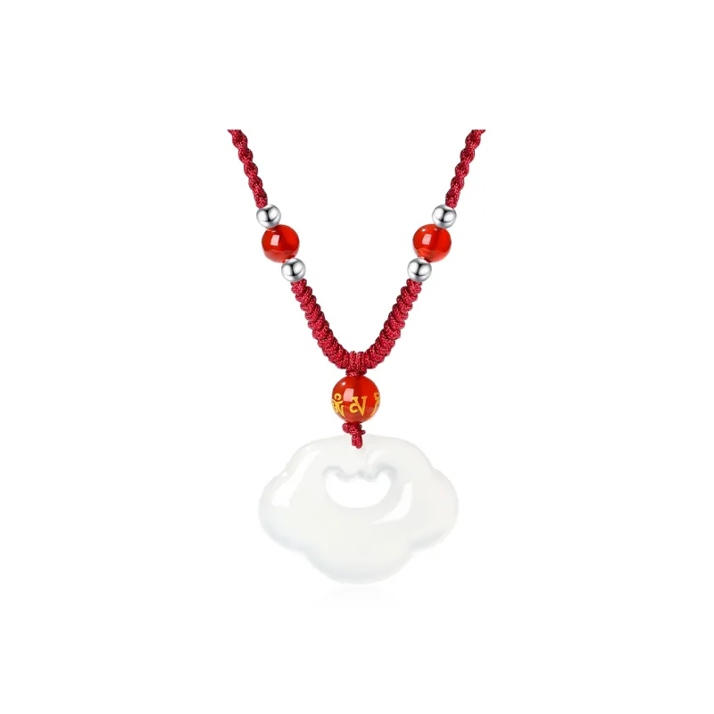 PUTUOSHANWENCHUANG Chalcedony Necklaces Unisex-0