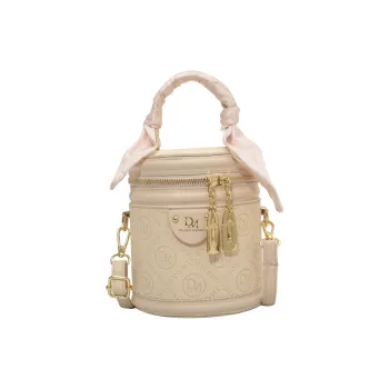 BAODIDAISHU PU Bucket Bag, Shoulder Bag, Handbag Medium Size Women's White/Black/Green/Pink