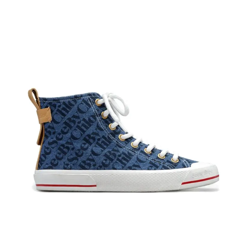See By Chloé Logo-print High-top Trainers-1