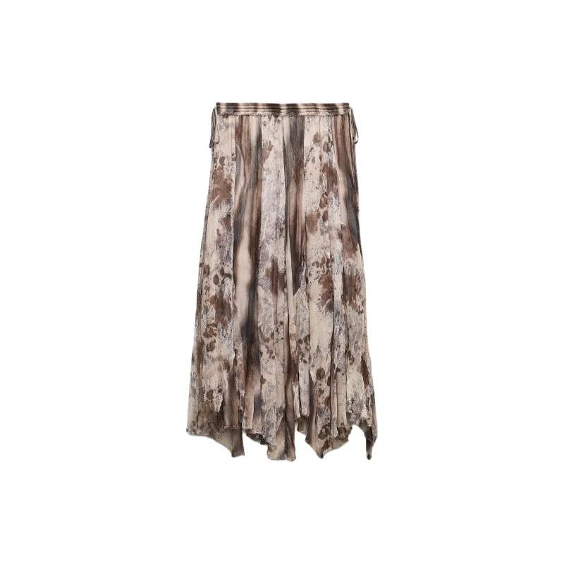 ZARA ZW Series Casual Long Skirts Women's Multicolor-1
