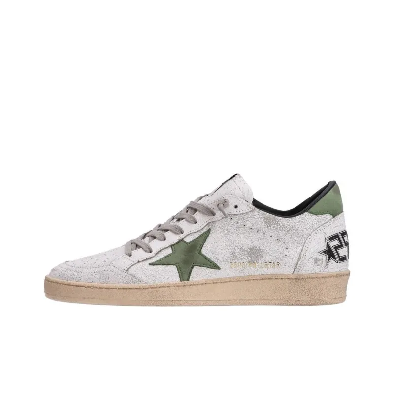Golden Goose Ball Star Low Top Skateboard Shoes Men's White-0