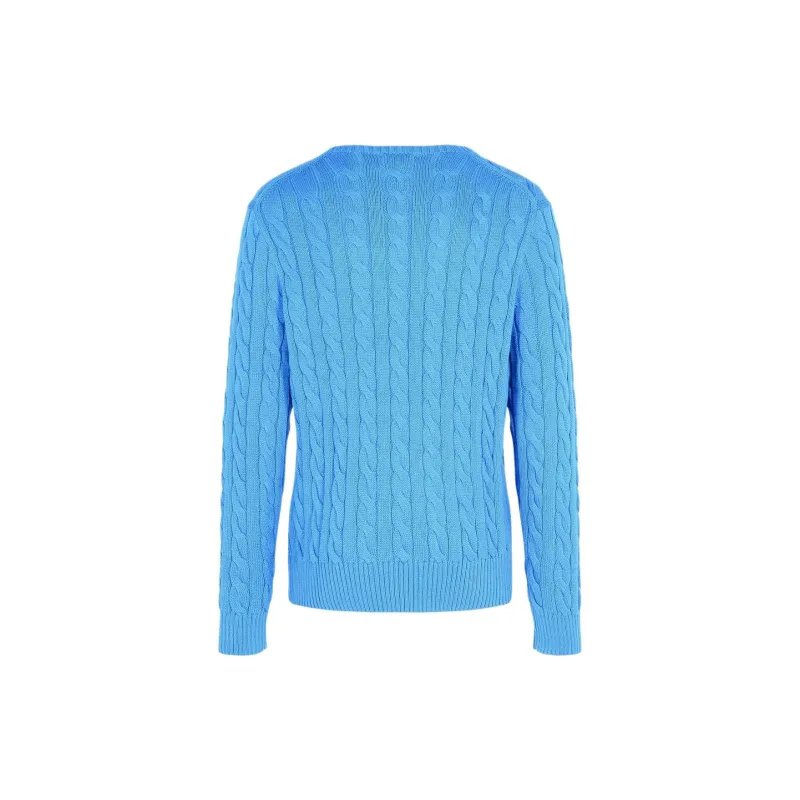 Polo Ralph Lauren Logo Embroidered Cable Knit Jumper-1