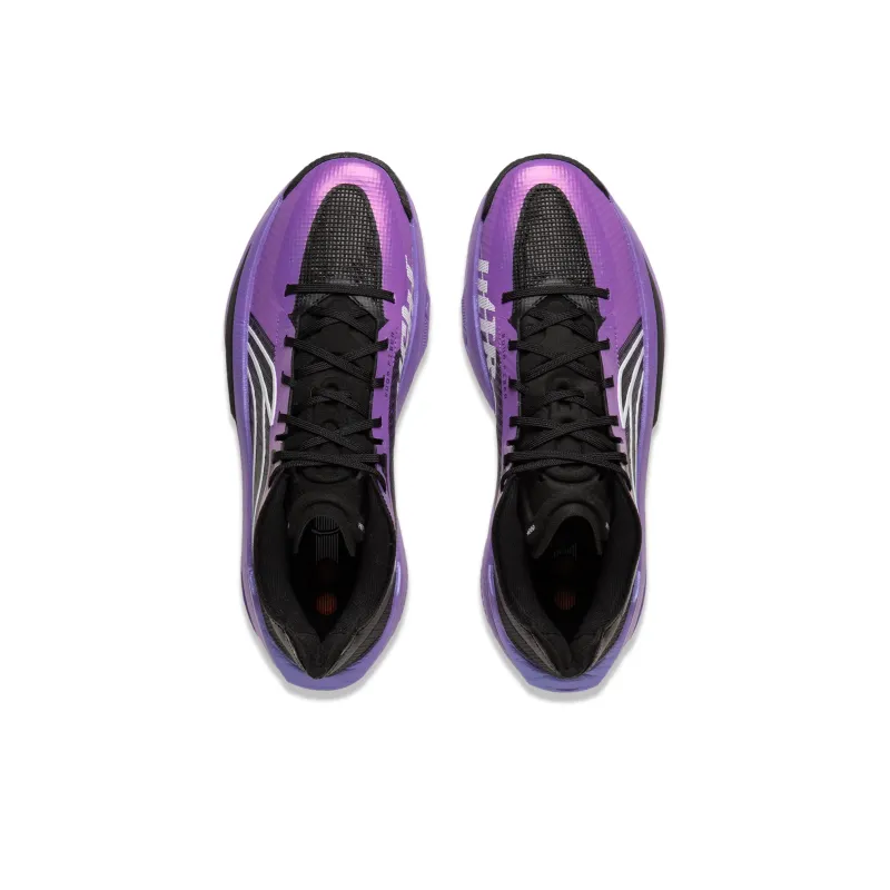 LiNing ULTRALIGHT Cushioning, Slip Resistant, Abrasion Resistant, Rebound Grip Low Top Basketball Shoes Men's Purple-3