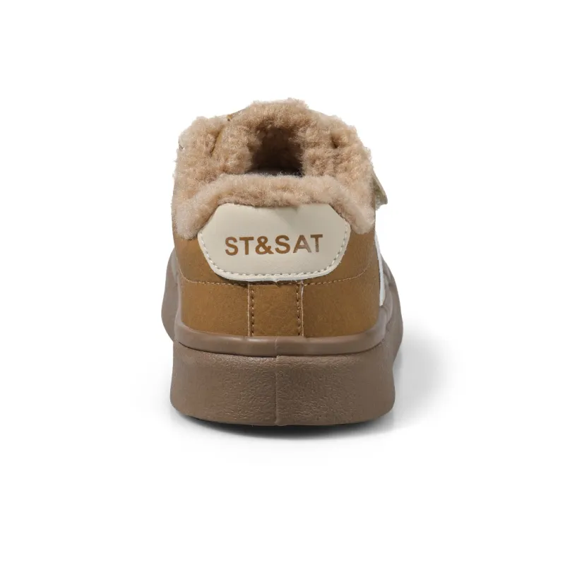 ST&SAT Slip Resistant Anti Kick Warm Low Top Kids' Skateboarding Shoes Kids'-11
