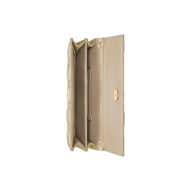 DIOR Calfskin Shoulder Bag, Crossbody Bag, Handbag Mini Women's Metal Gold-4