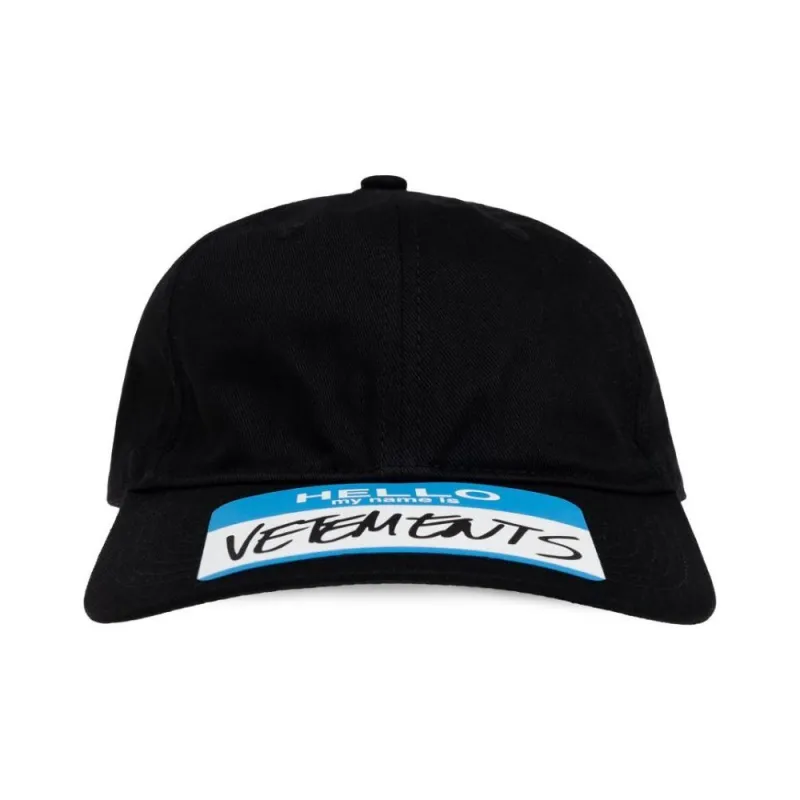 Vetements Logo Detailed Baseball Cap-0