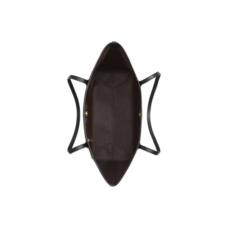 COACH Coated Canvas Handbag Shoulder Bag Unisex Gold Inlaid Walnut-2