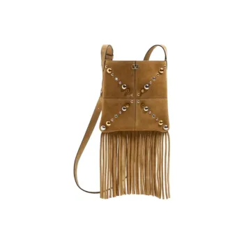 Valentino Cow Leather Shoulder Bag Small Size Women's Light Brown