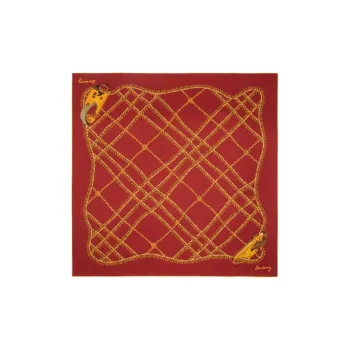 Burberry Chain Check Silk Scarf