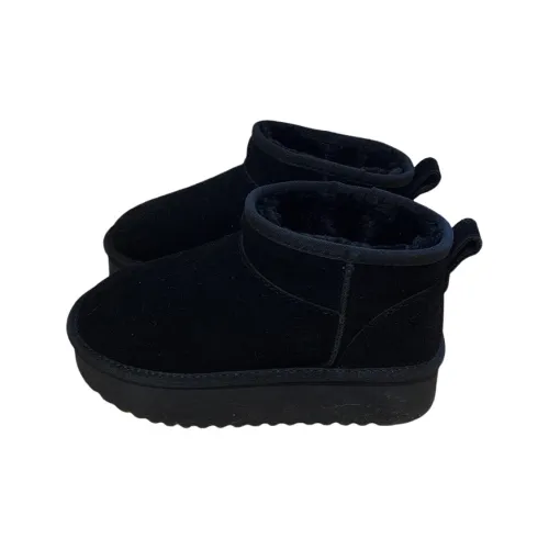 SHIGUDE Cotton Slippers Women's Black