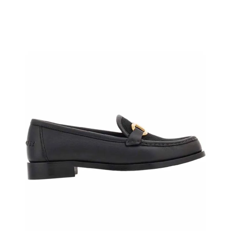 FERRAGAMO GANCINI Loafers Women's Black-1