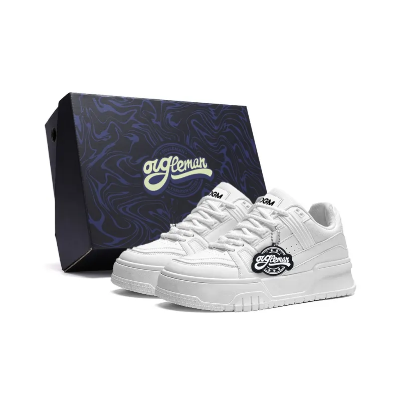 OUGLEMEN Warm Anti-Slip And Wear-Resistant Lightweight Low-Top Skateboard Shoes Men's-6