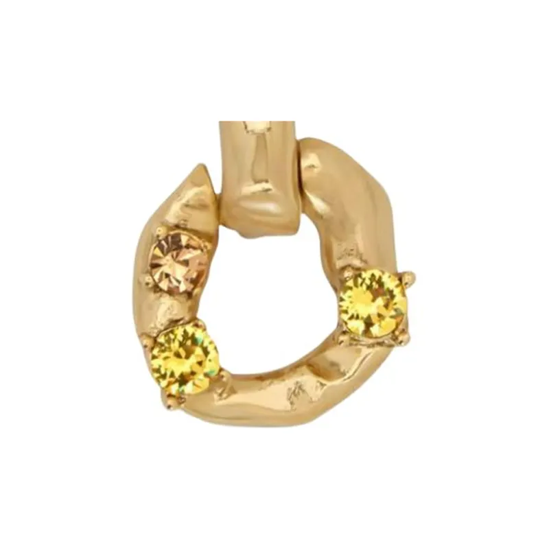 Oscar De La Renta Scramble Chain link Earrings-2