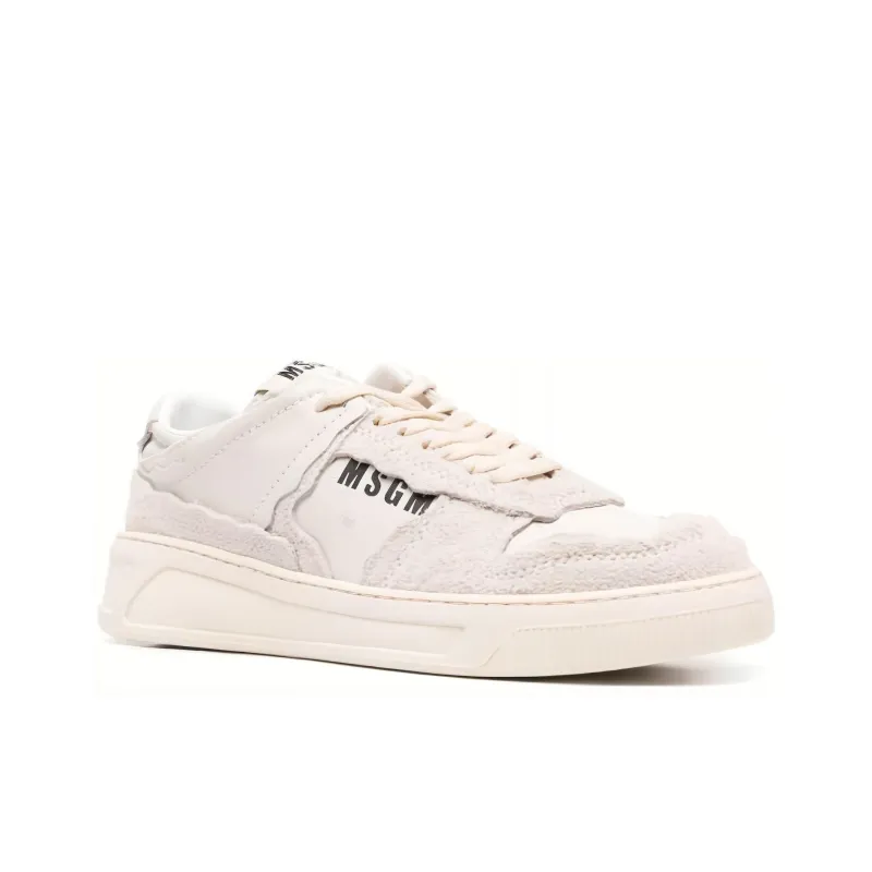 MSGM Logo Printed Low Top Sneakers-2