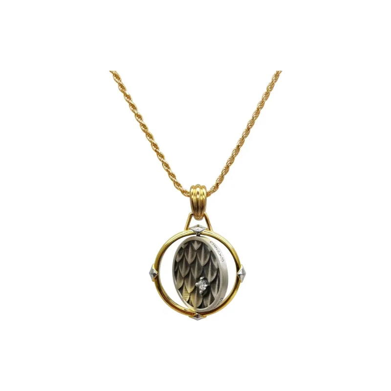 ICEWALD 925 Sterling Silver Necklaces Men's Multicolor Fortune Coins-4