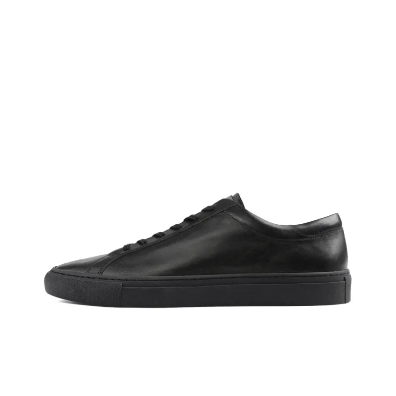 PANE Slip Resistant Shock Absorbers Low Top Skateboard Shoes Unisex Black-0