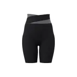 Peach Multicolor Knee-Length Pants-Starburst Black