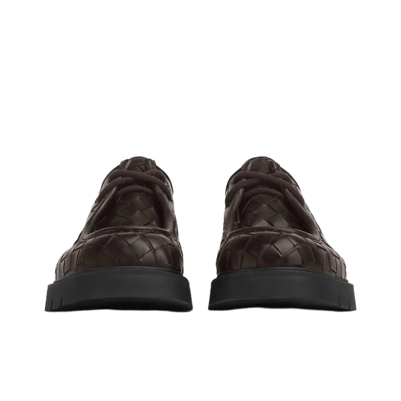 Bottega Veneta Haddock Casual Shoes 4cm Men's Brown-2