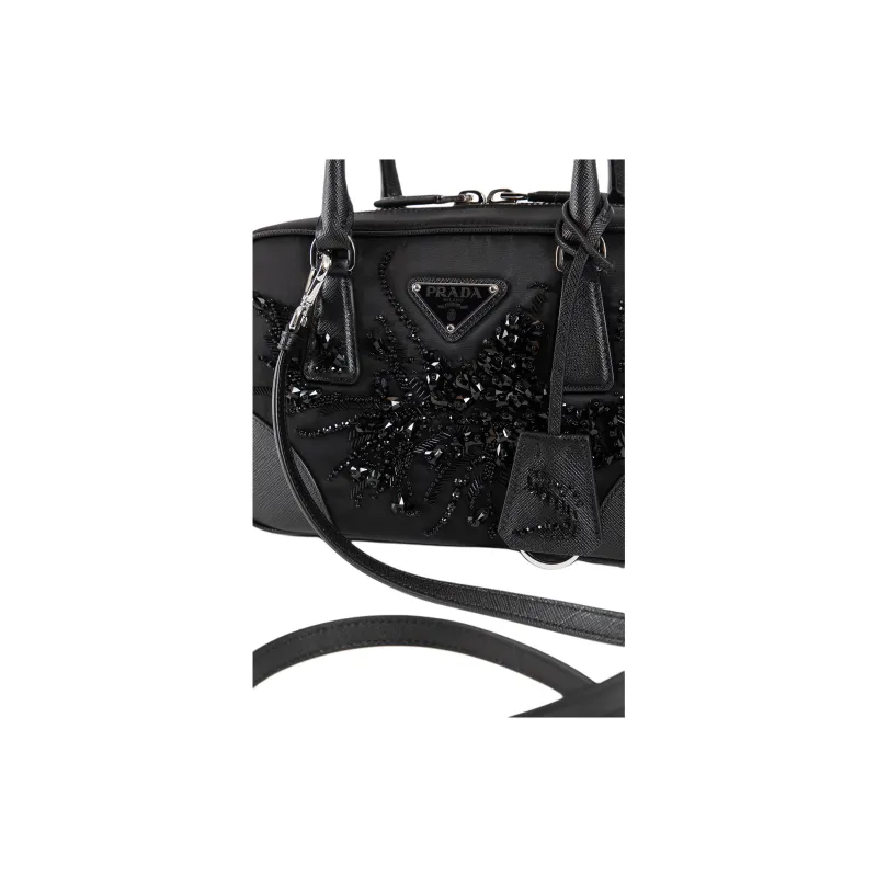 PRADA Nylon Shoulder Bag, Crossbody Bag, Handbag Women's Black-3