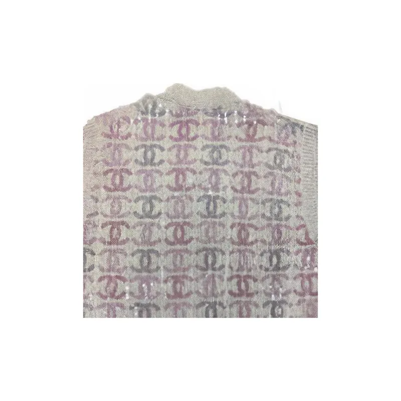 CHANEL 22 Fall And Winter Knitwear Women's Gray-6