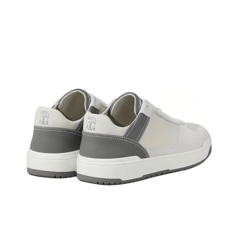 Brunello Cucinelli Logo-patch Leather Sneakers-3